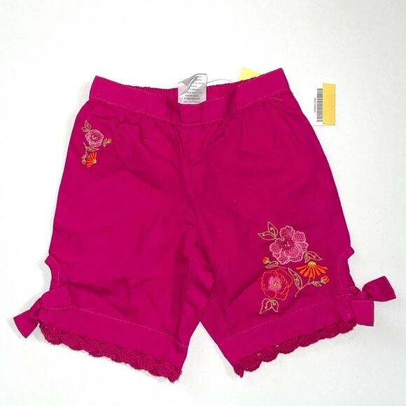 Gymboree Girls Capris Pink Summer Bouquet 0-3 Months - Picture 2 of 4